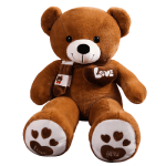 NNECN 100cm Brown Giant Teddy Bear Soft Plush Toy