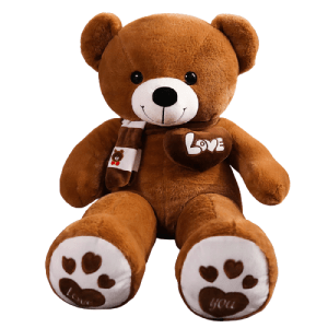 NNECN 100cm Brown Giant Teddy Bear Soft Plush Toy