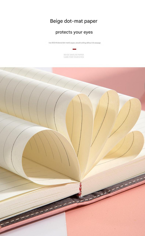 Heart Lock Diary - Vintage Pink PU Leather Journal