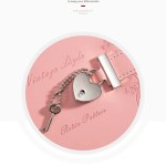 Heart Lock Diary - Vintage PU Leather Journal with Key