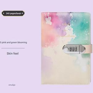 A5 Tie-Dye Journal with Lock - 240 Pages, Soft Cover