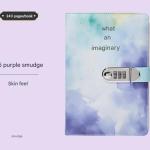 v888 elosung25805 202505131813 00.jpg A5 Tie-Dye Journal with Lock - 240 Pages, Soft Cover