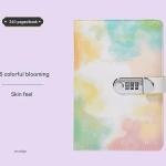 A5 Tie-Dye Journal with Lock - 240 Pages, Soft Touch Cover