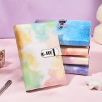 A5 Tie-Dye Journal with Lock - 240 Pages, Soft Touch Cover