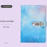 A5 Tie-Dye Journal with Lock - 240 Pages, Soft Touch Cover