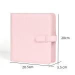 pu leather instant photo album holds 288 photos, compatible with instax square & mini films(pink) PU Leather Photo Album - 288 Photos, Instax Compatible