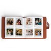pu leather instant photo album holds 288 photos, compatible with instax square & mini films(blue) PU Leather Instant Photo Album - 288 Photo Capacity