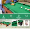 wooden mini snooker tables billiards game pool table set toy extra size for kids Mini pool table with features and benefits displayed.