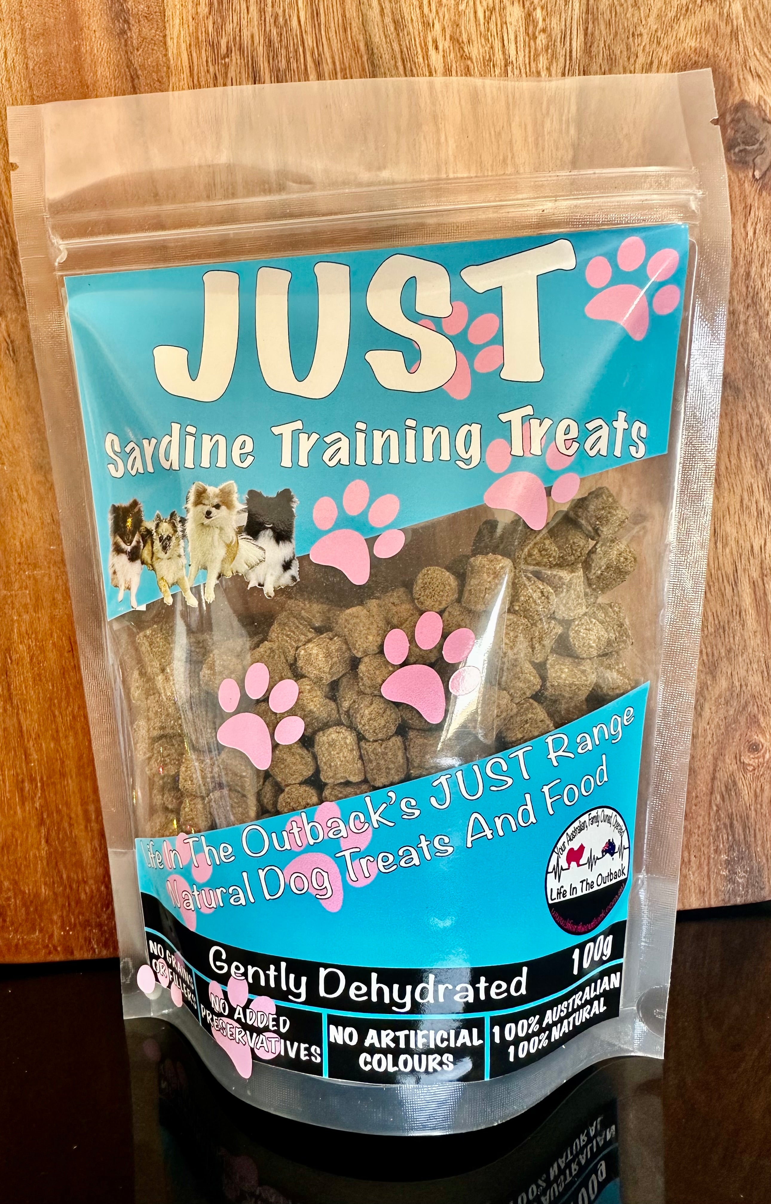 1x just sardine training treats 200g