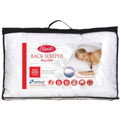 Back sleeper pillow for optimal support.