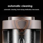 Automatic cleaning device with sterilisation feature