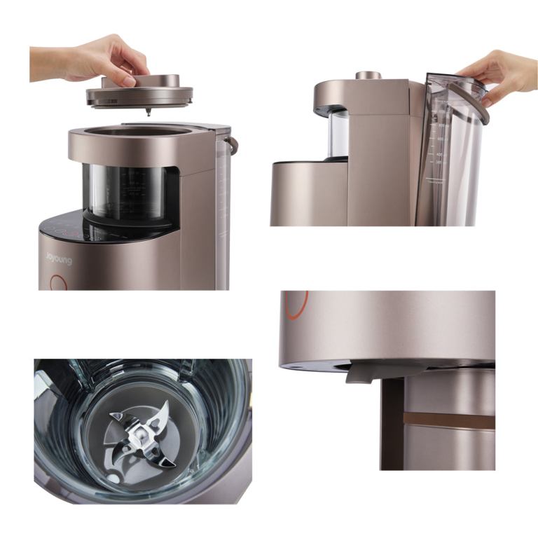 Modern multi-functional kitchen blender in metallic brown.
