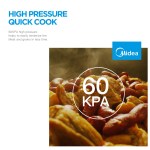 High pressure cooking, tenderises meat and grains quickly.