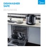 midea 5.7l 12 programs pressure cooker Dishwasher-safe pot and lid for easy cleaning.