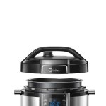 Modern electric pressure cooker with digital display