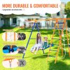 vevor swing sets for backyard 6 in 1 swing set 440lbs capacity metal swingset