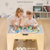 vevor multi purpose activity play table 290 building bricks & 30 pcs accessories