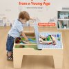 vevor multi purpose activity play table 290 building bricks & 30 pcs accessories