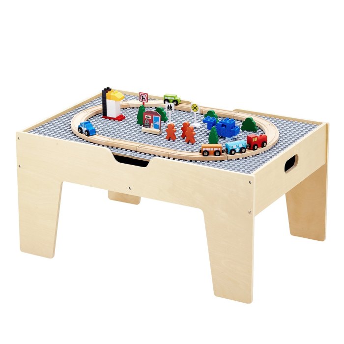vevor multi purpose activity play table 290 building bricks & 30 pcs accessories