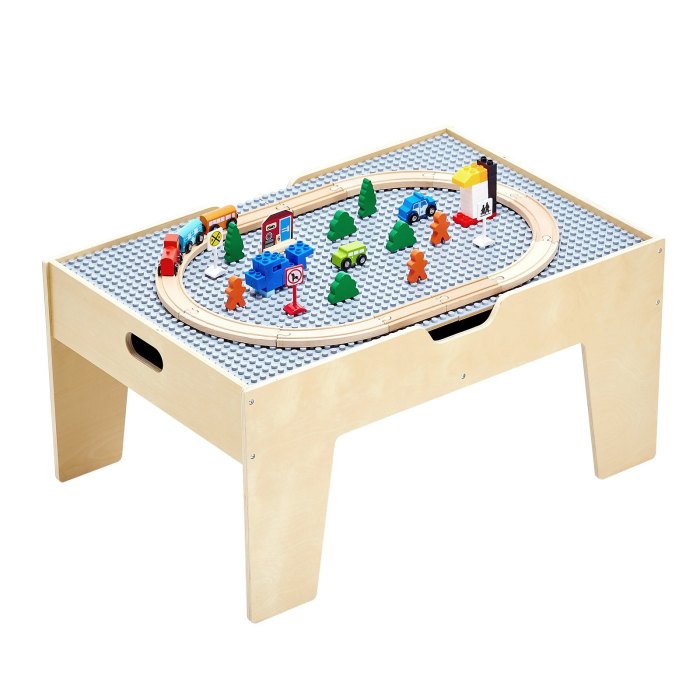 vevor multi purpose activity play table 290 building bricks & 30 pcs accessories