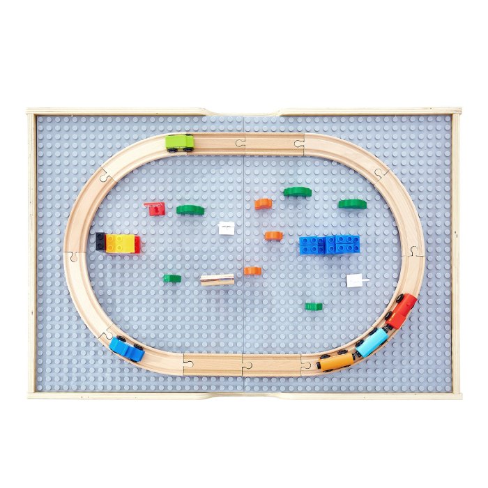 vevor multi purpose activity play table 290 building bricks & 30 pcs accessories
