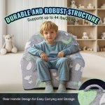 vevor toddler chair glow in the dark plush baby chair playroom furniture grey vevor toddler chair glow in the dark plush baby chair playroom furniture grey