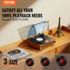Turntable with vinyl records, 3 sizes available.