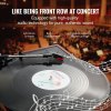 Turntable with high-quality audio features showcased in concert.
