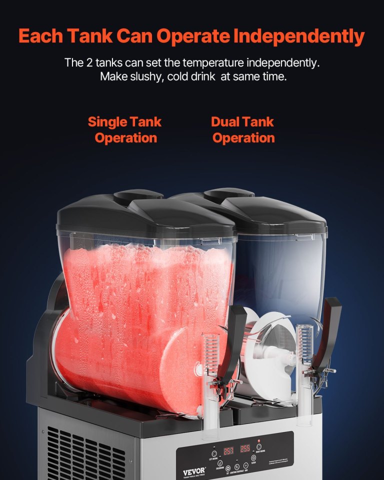 vevor 12lx2 tank commercial slushy machine margarita smoothie frozen drink maker vevor 12lx2 tank commercial slushy machine margarita smoothie frozen drink maker