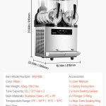 vevor 12lx2 tank commercial slushy machine margarita smoothie frozen drink maker vevor 12lx2 tank commercial slushy machine margarita smoothie frozen drink maker