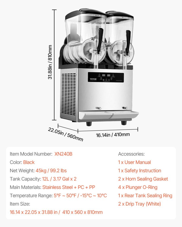 vevor 12lx2 tank commercial slushy machine margarita smoothie frozen drink maker vevor 12lx2 tank commercial slushy machine margarita smoothie frozen drink maker