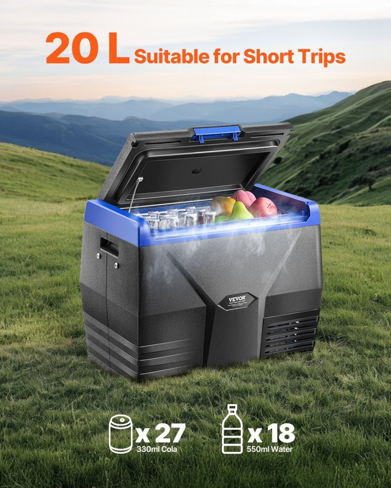 vevor portable car refrigerator freezer compressor 20l single zone for car home vevor portable car refrigerator freezer compressor 20l single zone for car home