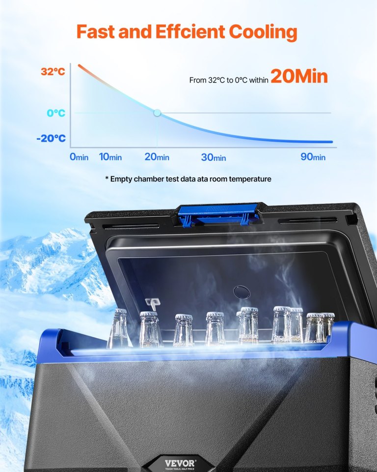vevor portable car refrigerator freezer compressor 20l single zone for car home vevor portable car refrigerator freezer compressor 20l single zone for car home