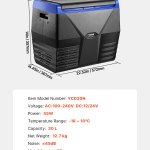 vevor portable car refrigerator freezer compressor 20l single zone for car home vevor portable car refrigerator freezer compressor 20l single zone for car home