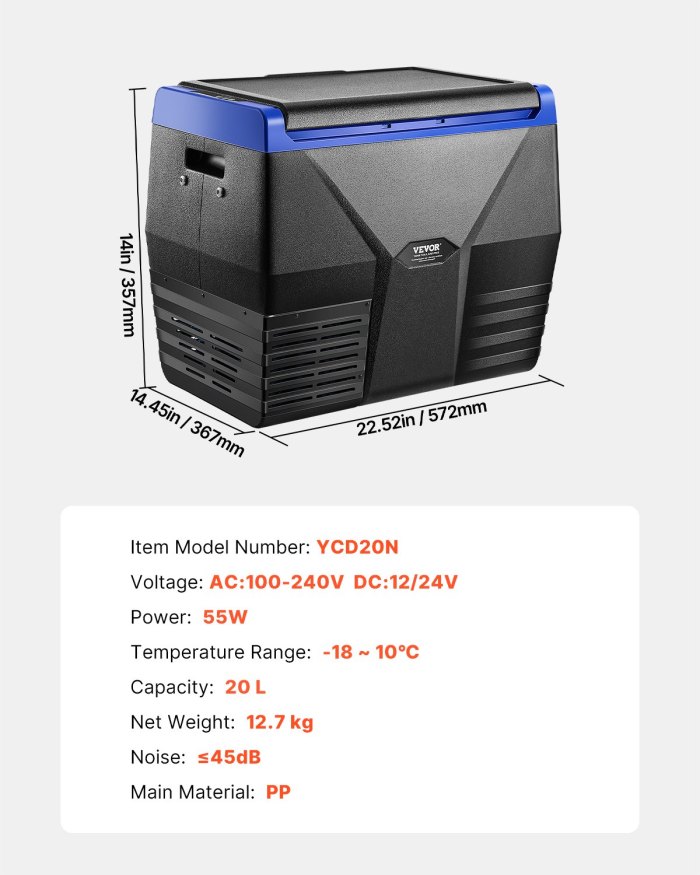 vevor portable car refrigerator freezer compressor 20l single zone for car home vevor portable car refrigerator freezer compressor 20l single zone for car home