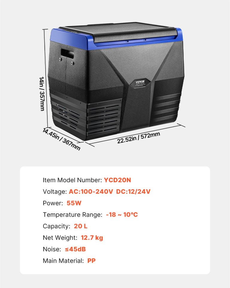 vevor portable car refrigerator freezer compressor 20l single zone for car home vevor portable car refrigerator freezer compressor 20l single zone for car home