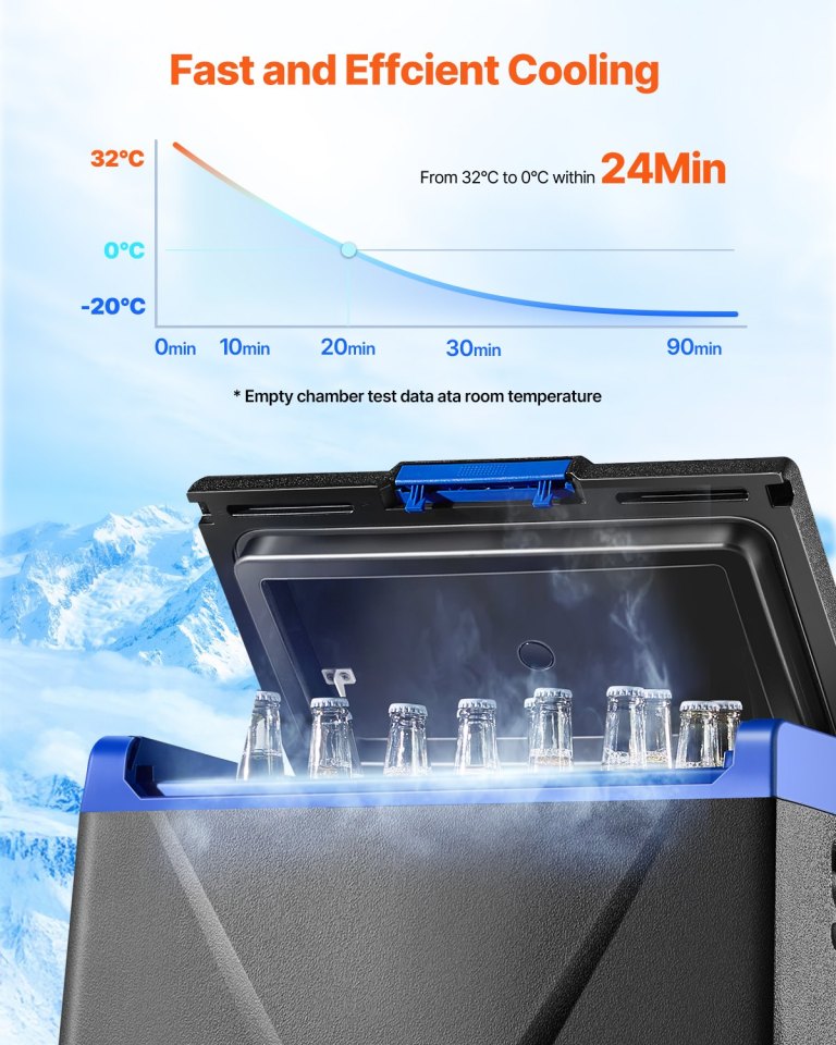 vevor portable car refrigerator freezer compressor 35l single zone for car home vevor portable car refrigerator freezer compressor 35l single zone for car home