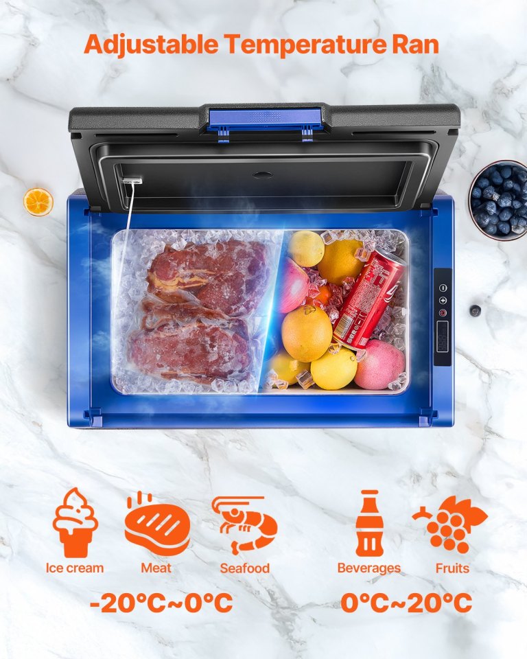 vevor portable car refrigerator freezer compressor 35l single zone for car home vevor portable car refrigerator freezer compressor 35l single zone for car home