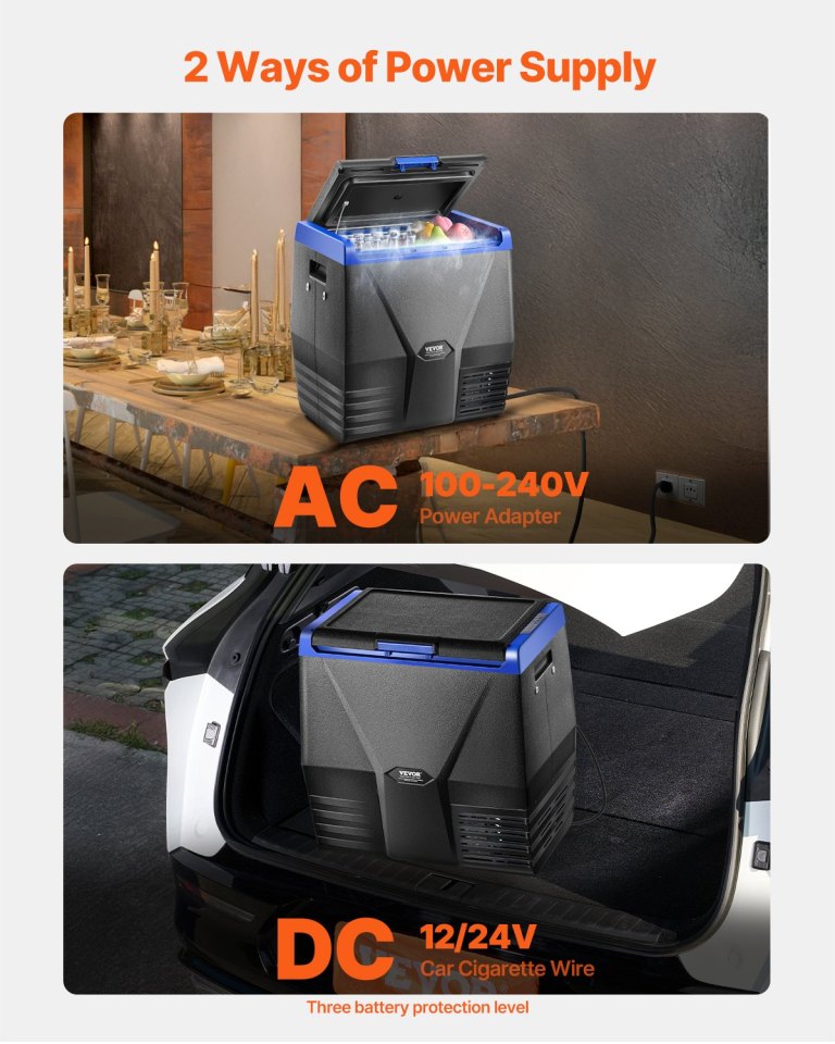 vevor portable car refrigerator freezer compressor 35l single zone for car home vevor portable car refrigerator freezer compressor 35l single zone for car home