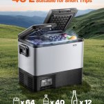 vevor portable car refrigerator freezer compressor 45l dual zone for car home vevor portable car refrigerator freezer compressor 45l dual zone for car home