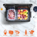 vevor portable car refrigerator freezer compressor 45l dual zone for car home vevor portable car refrigerator freezer compressor 45l dual zone for car home