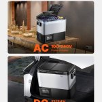 vevor portable car refrigerator freezer compressor 45l dual zone for car home vevor portable car refrigerator freezer compressor 45l dual zone for car home