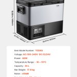 vevor portable car refrigerator freezer compressor 45l dual zone for car home vevor portable car refrigerator freezer compressor 45l dual zone for car home