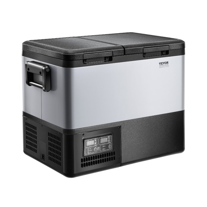 vevor portable car refrigerator freezer compressor 45l dual zone for car home vevor portable car refrigerator freezer compressor 45l dual zone for car home