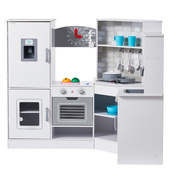 vevor kitchen playset kids pretend cooking play toy 24 piece accessories white vevor kitchen playset kids pretend cooking play toy 24 piece accessories white