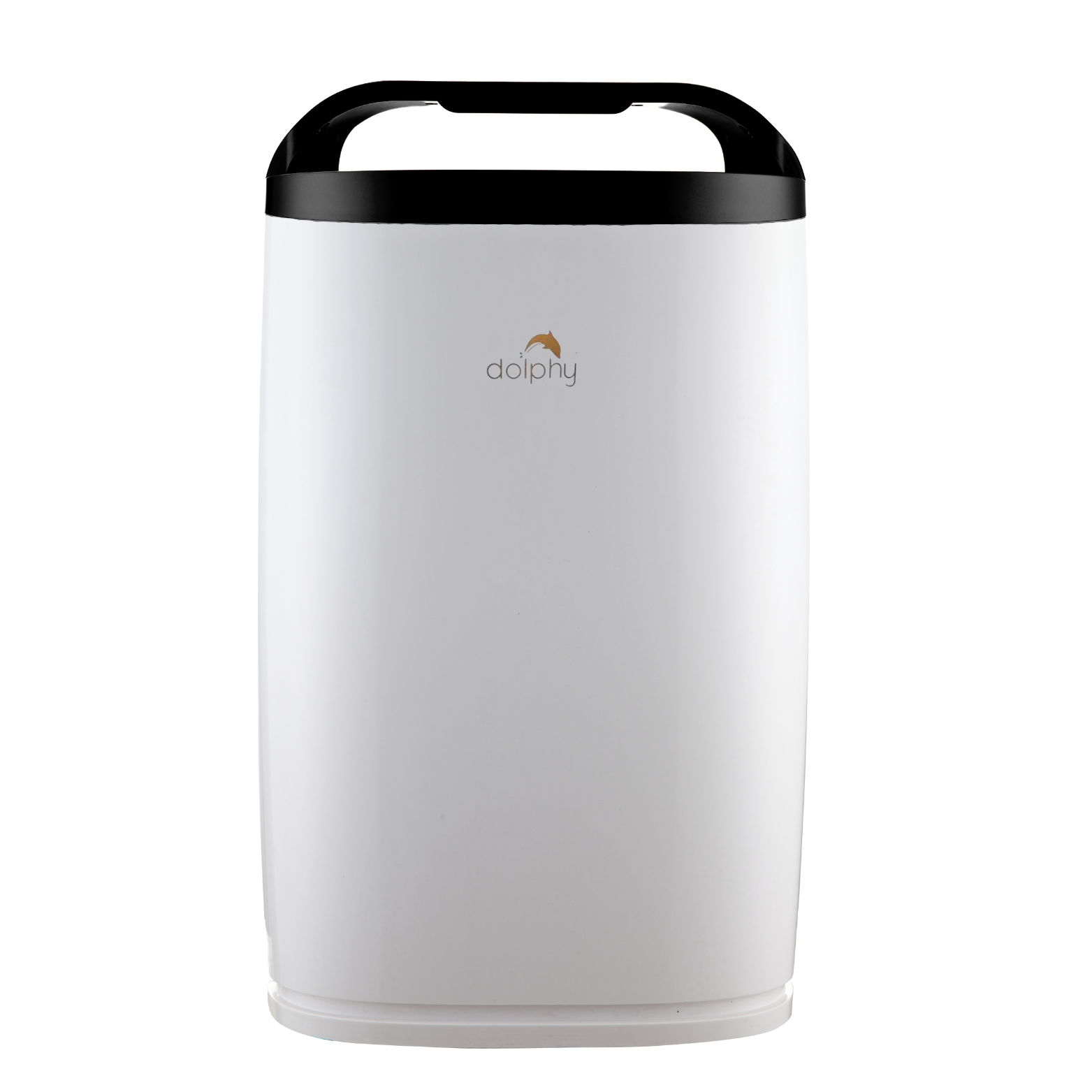 White automatic bin with black lid by Dolphy.