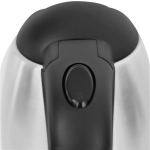 Close-up of electric kettle lid and spout