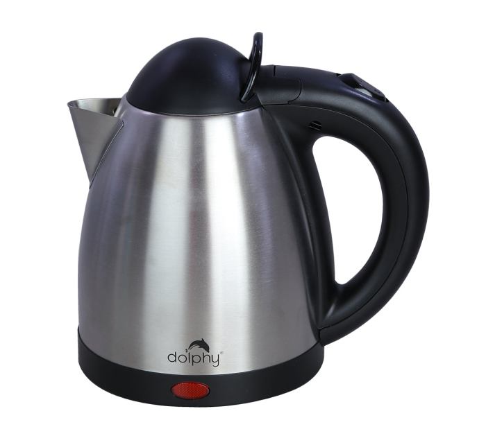 v959 dktl0010 202507030925 00.jpg Stainless steel electric kettle with black handle.