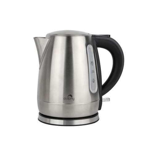 v959 dktl0045 202507050310 00.jpg Stainless steel electric kettle on white background.