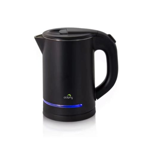 v959 dktl0046 202507030925 00.jpg Black electric kettle with blue indicator light.